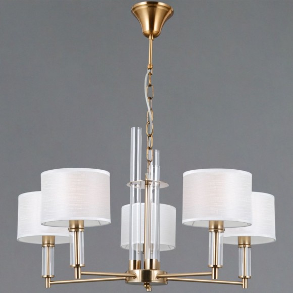 Подвесная люстра Illumico IL0755-5PSQ-25 BRASS GENOA