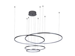 Подвесная светодиодная люстра Newport 15000 15104N/S grafit black