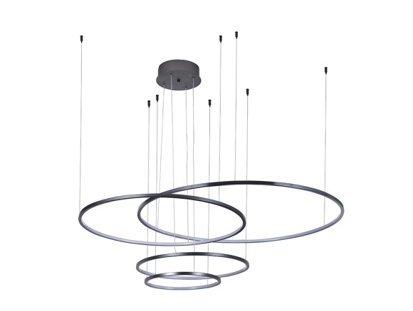 Подвесная светодиодная люстра Newport 15000 15104N/S grafit black