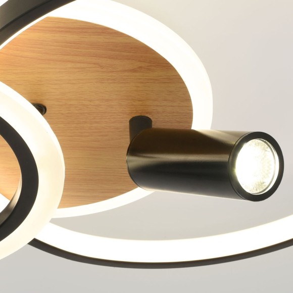 Потолочный светильник Эра Модерн Rondo CLL-1 85W 3K-6,5K RC BK