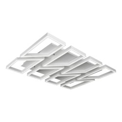 Потолочная светодиодная люстра с пультом управления iLedex Stellar 8302-1050X810B-X-T WH