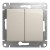 Выключатель 2-клавишный, сх.5, 10AX Systeme Electric Glossa Молочный GSL000951