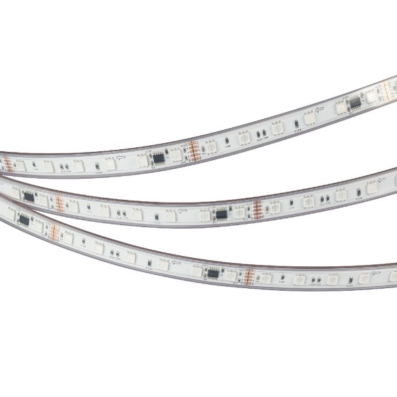 Светодиодная герметичная лента Arlight DMX-PS-B60-12mm 24V RGB-PX6 (14 W/m, IP67, 5060, 5m) 039182