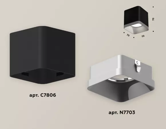 Накладной светильник Ambrella Light Techno XS7806003 (C7806, N7703)