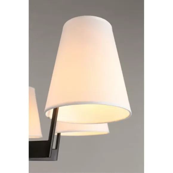 Подвесная люстра Omnilux Camlez OML-68613-08, Черный, Белый, Металл, крупный план