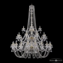 Подвесная люстра Bohemia Ivele Crystal 1402/20+10+5/530/h-206/3d G