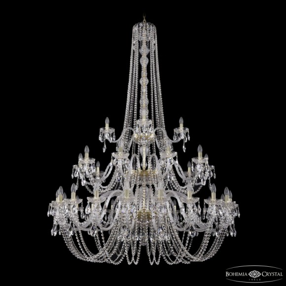 Подвесная люстра Bohemia Ivele Crystal 1402/20+10+5/530/h-206/3d G