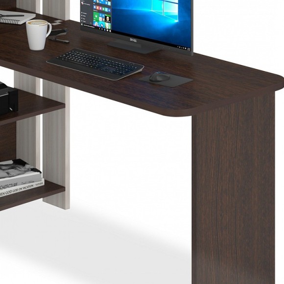 Стол компьютерный Домино Lite СТЛ-ОВ+С120Р MER_STL-OV-S120RPryam_bez_tumby_KV