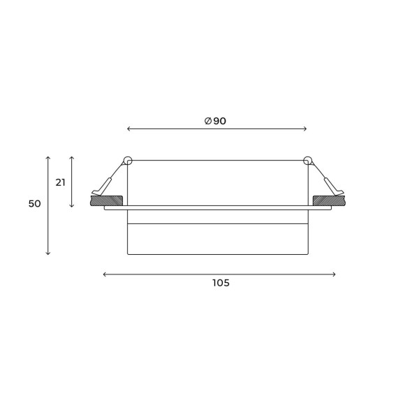 Встраиваемый светильник Hesby Lighting Nimbus HSBL_0130
