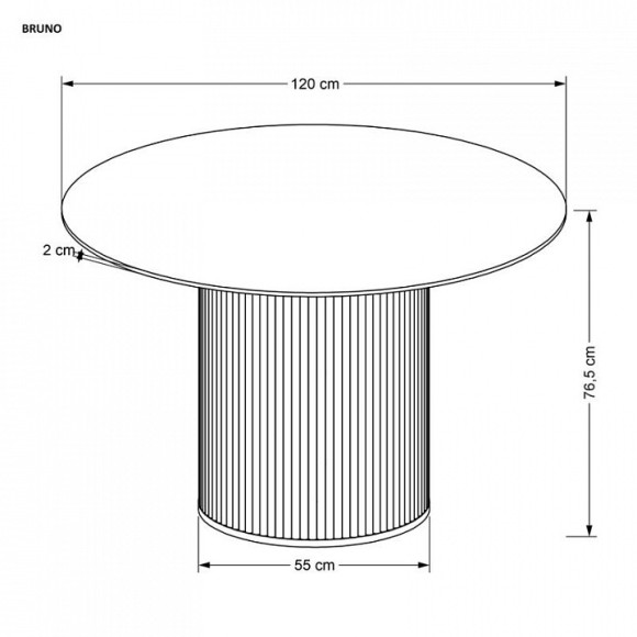 Стол обеденный Bruno HLM_V-CH-BRUNO-ST