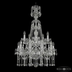Подвесная люстра Bohemia Ivele Crystal 1413/10+5/200/XL-90/2d Ni