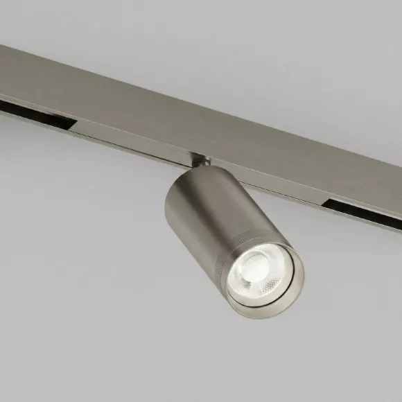 Трековый светильник Denkirs SHINE PRIME SPOT 3000К DK4745-DN, Никель, Теплый белый, Алюминий