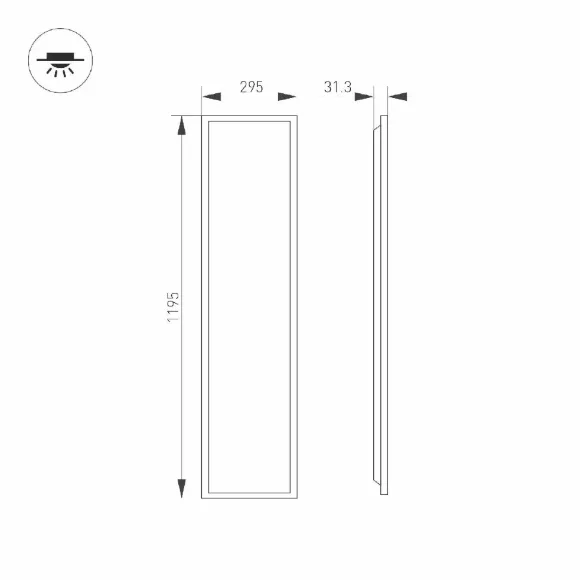 Панель светодиодная Arlight DL-TITAN-S300x1200-40W Day4000 052814 Панель светодиодная Arlight DL-TITAN-S300x1200-40W Day4000 052814