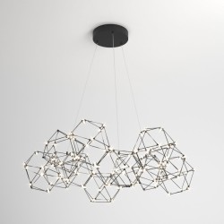 Подвесная светодиодная люстра Eurosvet Uma 90169/12 черный жемчуг