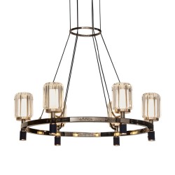 Подвесная светодиодная люстра Delight Collection P0738 P0738-6A gold/pearl black