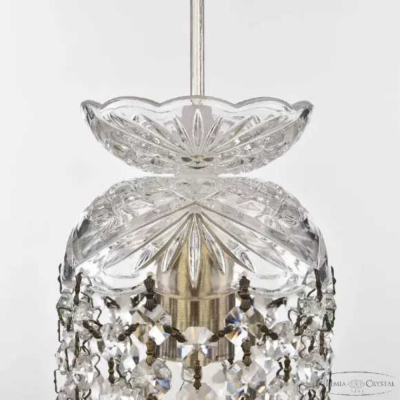 Подвесной светильник Bohemia Ivele Crystal 14781P/11 Pa Balls, Латунь, Прозрачный, Металл, декоративные элементы крупным планом Подвесной светильник Bohemia Ivele Crystal 14781P/11 Pa Balls, Латунь, Прозрачный, Металл, декоративные элементы крупным планом