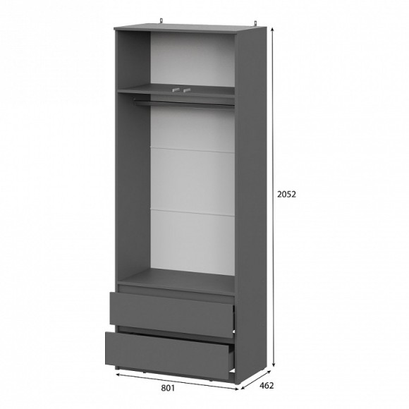 Шкаф платяной Денвер ARN_00-00144779