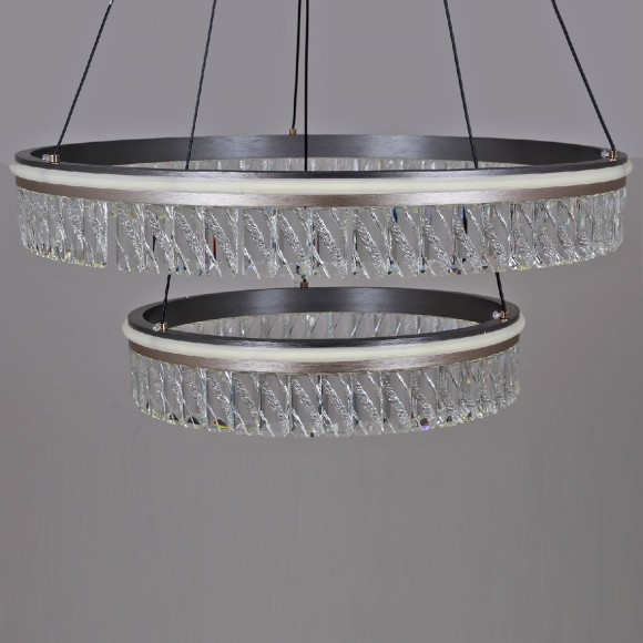 Подвесная светодиодная люстра с пультом управления Reluce 55008-0.4-600+400