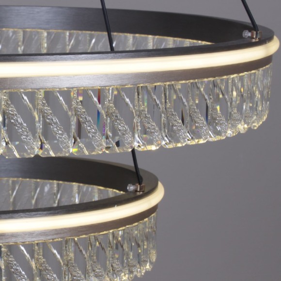 Подвесная светодиодная люстра с пультом управления Reluce 55008-0.4-600+400