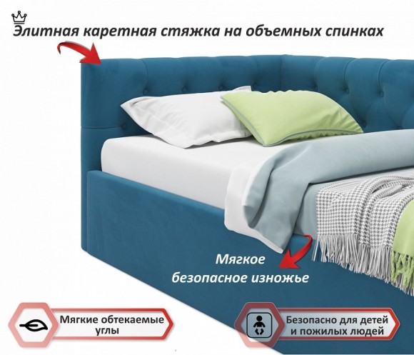 Кровать односпальная Afelia 2000x900 NMB_TE-00005299