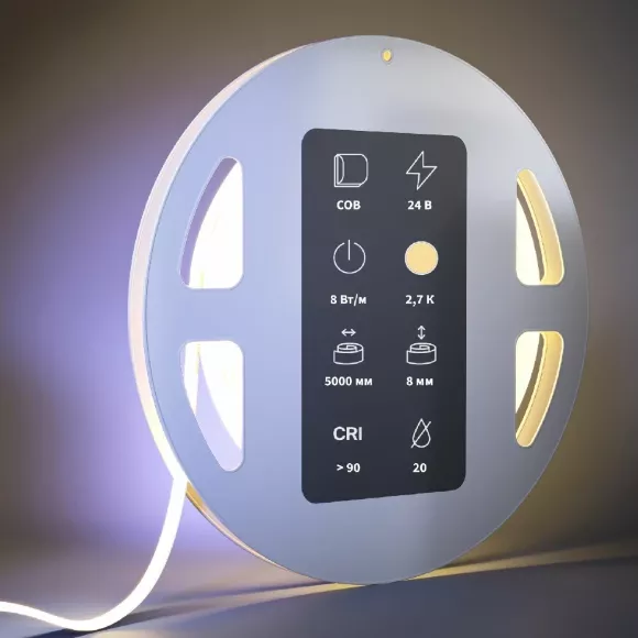 Светодиодная лента Maytoni Led Strip 24В 8Вт/м 2700К 5м IP20 201070 Светодиодная лента Maytoni Led Strip 24В 8Вт/м 2700К 5м IP20 201070