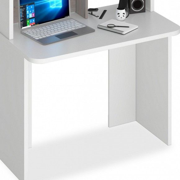 Стол компьютерный Домино Lite СКЛ-Прям100Р+НКЛ-100 MER_SKL-Pryam100Rbez_tumby-NKL-100_BEN