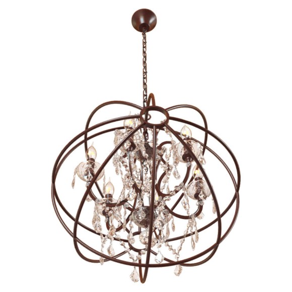 Подвесная люстра LOFT IT Foucaults orb crystal Loft1897/6