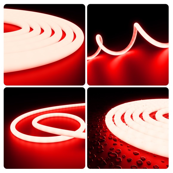 Светодиодная лента для бани и сауны Apeyron 5м 24В СТ 14,4Вт/м smd2835 120д/м IP68 красная 00-326