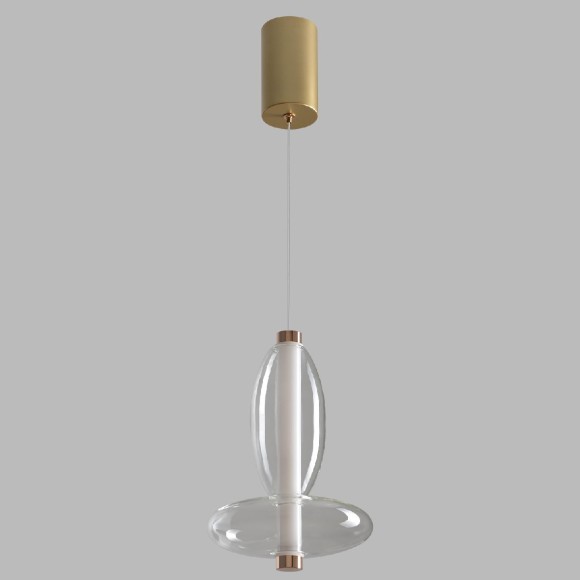 Подвесной светильник Crystal Lux QUASAR SP7W LED TRANSPARENT