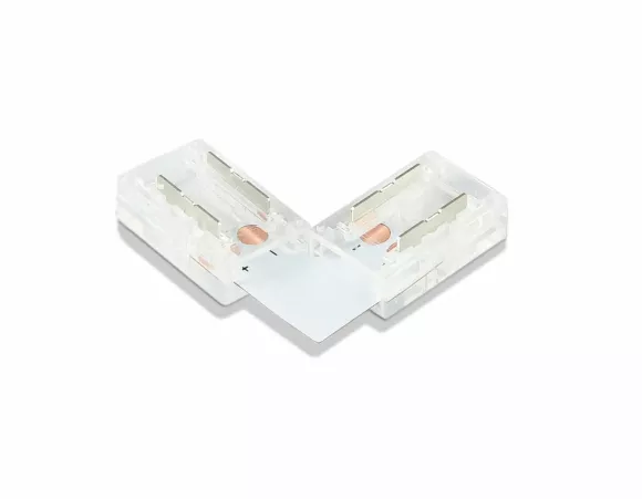 Соединитель угловой L для светодиодной ленты COB 8mm 12/24V (2 конт.) GS6851 (5шт) Ambrella Light Illumination GS6851 Соединитель угловой L для светодиодной ленты COB 8mm 12/24V (2 конт.) GS6851 (5шт) Ambrella Light Illumination GS6851