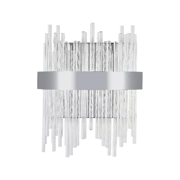 Настенный светильник Natali Kovaltseva Tempio LED LAMPS 81119/1W, Хром, Прозрачный, От теплого до холодного, декоративные элементы крупным планом Настенный светильник Natali Kovaltseva Tempio LED LAMPS 81119/1W, Хром, Прозрачный, От теплого до холодного, декоративные элементы крупным планом