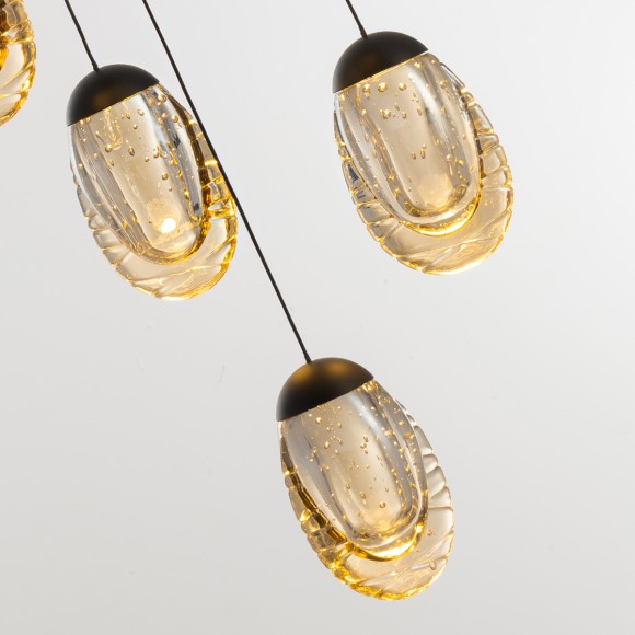 Подвесной светильник Delight Collection MD25090022-3A matt black/champagne