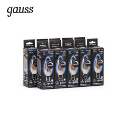 Лампа светодиодная диммируемая Gauss филаментная E14 5W 4100К прозрачная 103801205-D