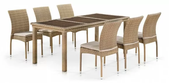 Набор уличный T365/Y380B-W65 AFN_T365-Y380B-W65_6PCS_Light_Brown Набор уличный T365/Y380B-W65 AFN_T365-Y380B-W65_6PCS_Light_Brown