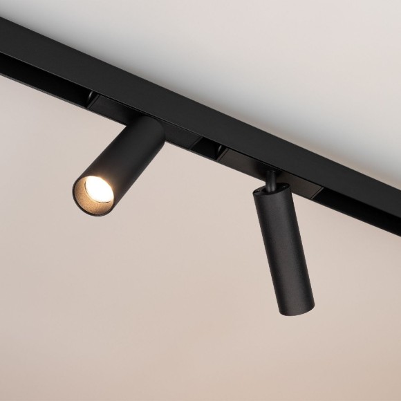 Трековый магнитный светильник Arlight MAG-SPOT-25-R120-12W Warm3000 (BK, 30 deg, 24V) 033678(1)