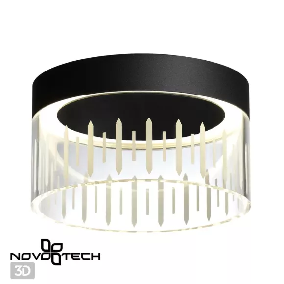 Потолочный светильник Novotech Aura 359004, Черный, Нейтральный белый, Алюминий Потолочный светильник Novotech Aura 359004, Черный, Нейтральный белый, Алюминий
