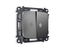 Комплект механизма 2-кл выключателя с подсветкой Ambrella Volt Omega MO654015