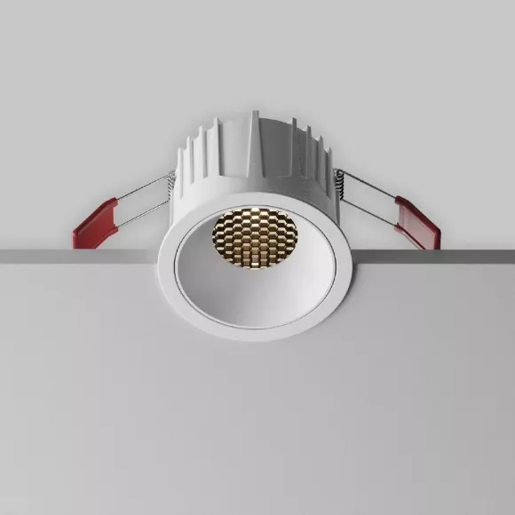 Встраиваемый светильник Maytoni Alfa LED DL043-01-15W3K-RD-W-1, вид сверху Встраиваемый светильник Maytoni Alfa LED DL043-01-15W3K-RD-W-1, вид сверху