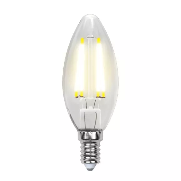 Лампа светодиодная филаментная (UL-00001373) Uniel E14 6W 4000K прозрачная LED-C35-6W/NW/E14/CL PLS02WH Лампа светодиодная филаментная (UL-00001373) Uniel E14 6W 4000K прозрачная LED-C35-6W/NW/E14/CL PLS02WH