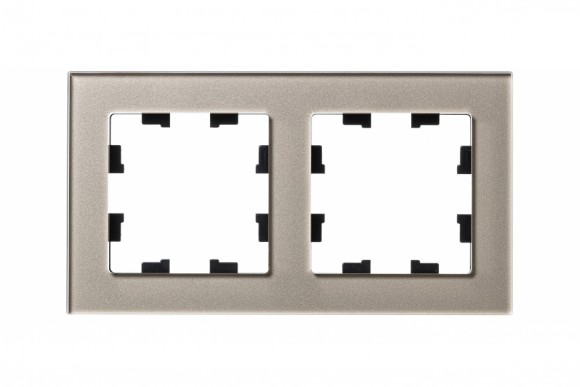 Рамка 2-ая Systeme Electric AtlasDesign Nature Стекло шампань ATN320502