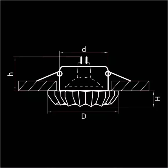 Встраиваемый светильник Lightstar Solo Ray 002120
