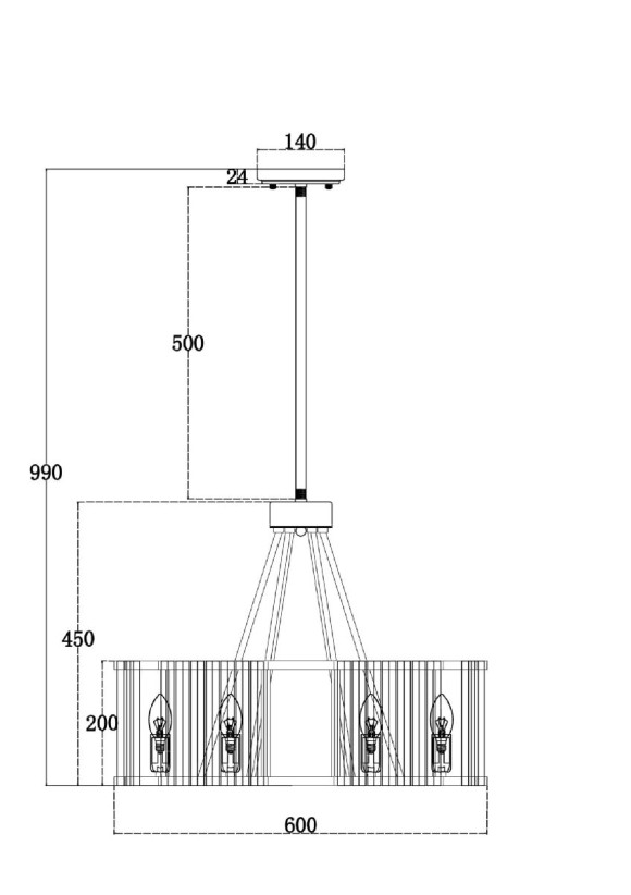 Подвесная люстра Maytoni Solar MOD087PL-06G
