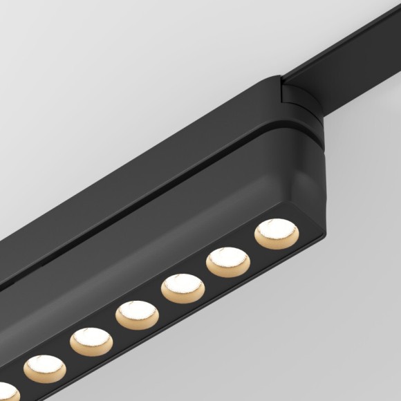 Трековый магнитный однофазный светильник Denkirs Air grill DK5338-BK