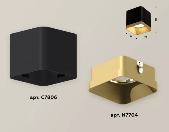 Накладной светильник Ambrella Light Techno XS7806004 (C7806, N7704)