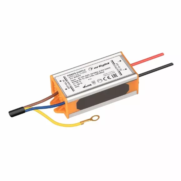 Блок питания Arlight ARPJ-SN-24500 (12W, 12-24V, 500mA, IP65) 045399 Блок питания Arlight ARPJ-SN-24500 (12W, 12-24V, 500mA, IP65) 045399