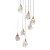 Подвесной светильник Delight Collection Crystal rock MD-020B-7 gold