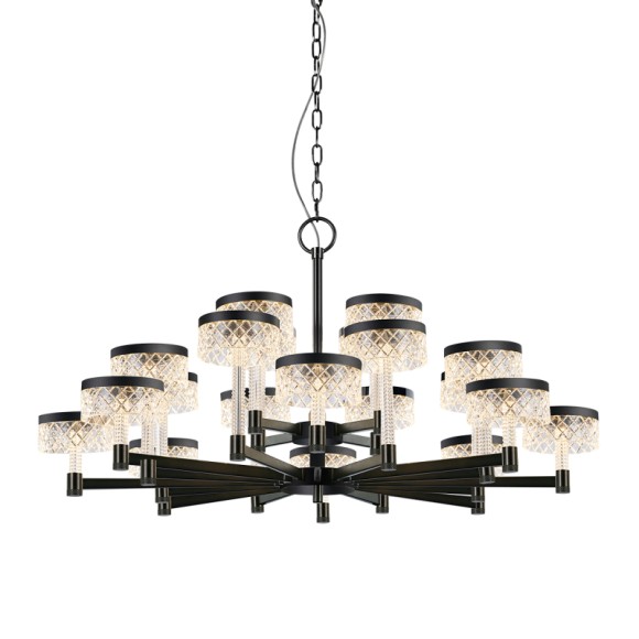 Подвесная светодиодная люстра Delight Collection MD21020075 MD21020075-20A matt black