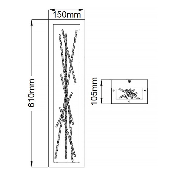 Настенный светильник Hinkley Styx QN-STYX-LED-W-BG