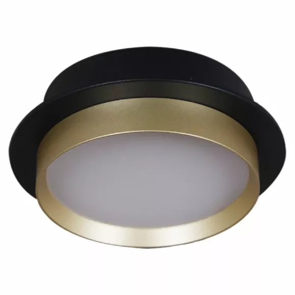 Встраиваемый светильник Reluce 53005-9.0-001RLD GX53 BK+GD, Современный, Золото, Черный Встраиваемый светильник Reluce 53005-9.0-001RLD GX53 BK+GD, Современный, Золото, Черный