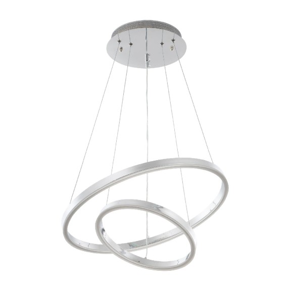 Подвесная светодиодная люстра с пультом управления LED4U 55000-2 CR